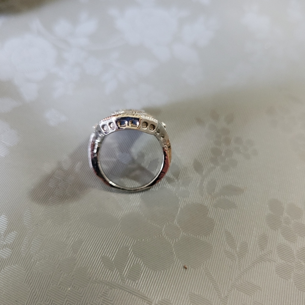 Vintage Art Deco Style Estate Antique Victorian Ring Multi Stones Sz 3 - Picture 5 of 5